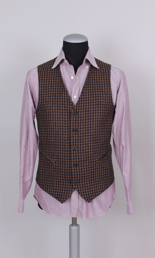 Gilet in lana cardata